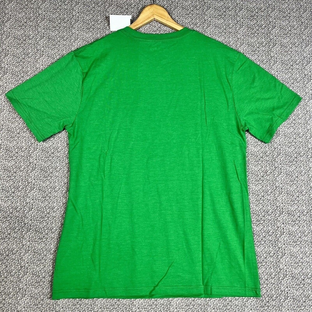 DC Comics Batman JOKER HA HA HA Christmas Distressed T-Shirt Men's Medium Green - Picture 2 of 4